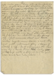 Moe Howard Handwritten Jokes & Gags, Circa 1940, Signed Multiple Times Within -- Two Pages in Pencil Measures 6'' x 8.25'' -- Creasing, Overall Very Good